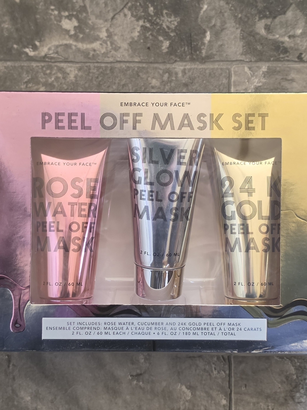 Jean Pierre NY Embrace Your Face Peel Off Mask Set- Skincare Bundle BNIB